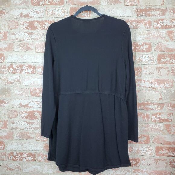 J.Jill Black Sweater Dress/Tunic Sz M - Picture 2 of 12